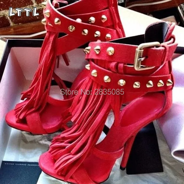 Фото LTTL/летние сандалии гладиаторы Sandalias Mujer обувь с заклепками - купить