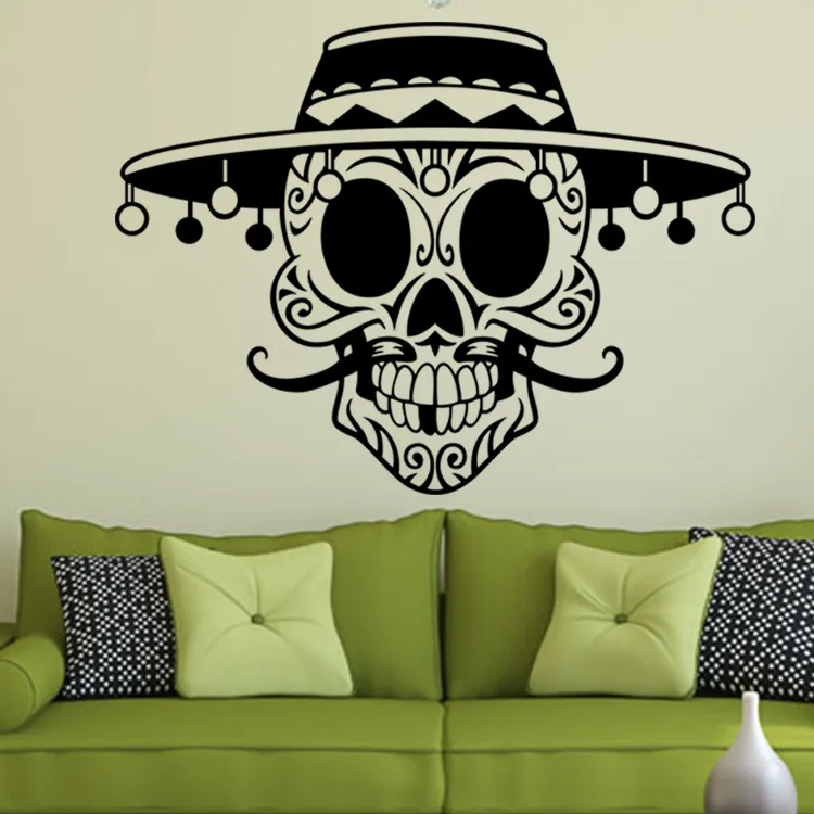 Creative Personality Skull DIY Wall Sticker Vinyl Art Home Decoration Living Room Bedroom Fashion Decals Murals JG3900
Creative Personality Skull DIY Wall Sticker Vinyl Art Home Decoration Living Room Bedroom Fashion Decals Murals JG3900