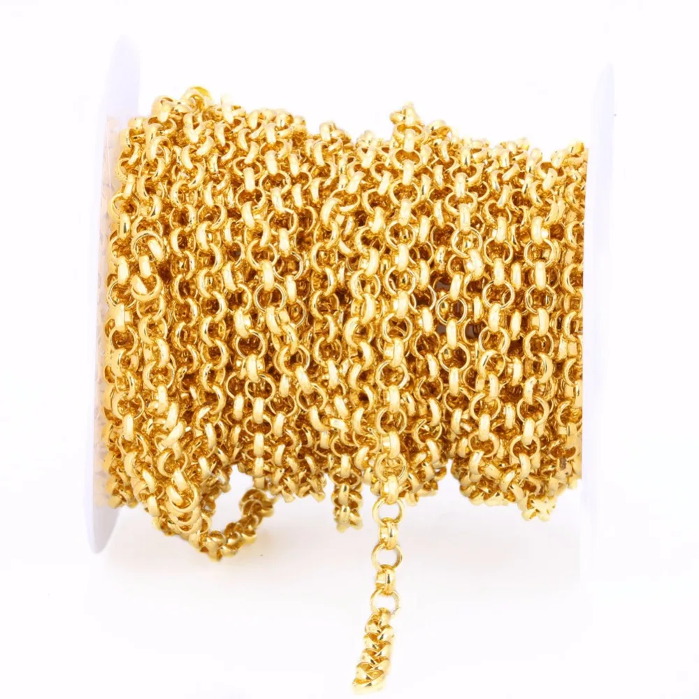 10meters/roll 3.2mm 4.8mm 5.8mm Width Metal Link Chain 5 Colors Necklaces Bracelets Chains For DIY Jewelry Making
10meters/roll 3.2mm 4.8mm 5.8mm Width Metal Link Chain 5 Colors Necklaces Bracelets Chains For DIY Jewelry Making