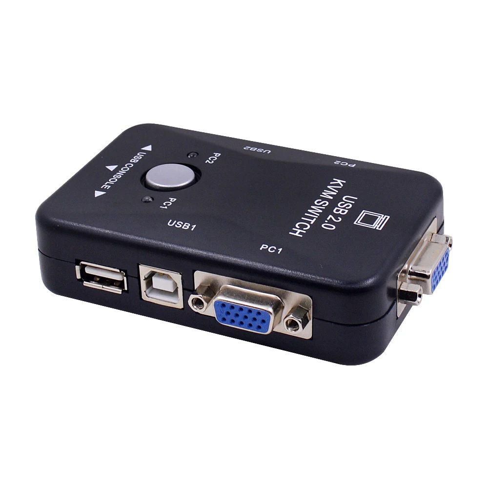 CHIPAL 2 порта USB 0 KVM переключатель 1920*1440 VGA SVGA разделитель Box с шт. кабелей для