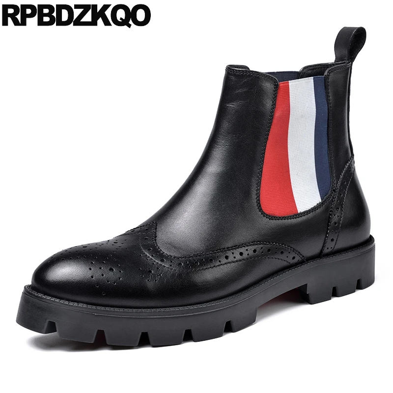Brogue Mens Pointed Toe Dress Boots Wedding Black High Sole Slip On Shoes Ankle Wingtip Chelsea Formal Chunky Full Grain Korean
Brogue Mens Pointed Toe Dress Boots Wedding Black High Sole Slip On Shoes Ankle Wingtip Chelsea Formal Chunky Full Grain Korean