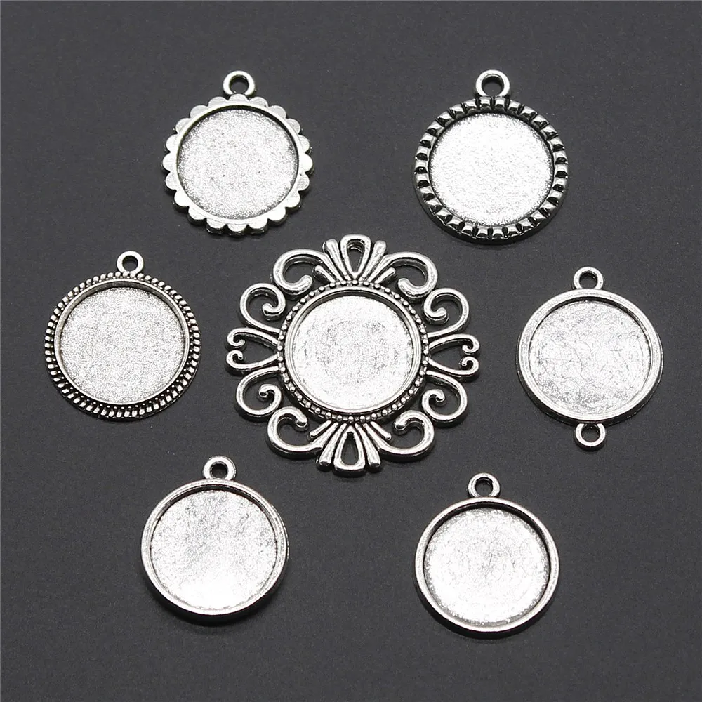 10pcs Fit 16mm Round Glass Cabochon Cabochon Base Setting Antique Silver Color Jewelry Accessories For DIY Jewelry Making
10pcs Fit 16mm Round Glass Cabochon Cabochon Base Setting Antique Silver Color Jewelry Accessories For DIY Jewelry Making