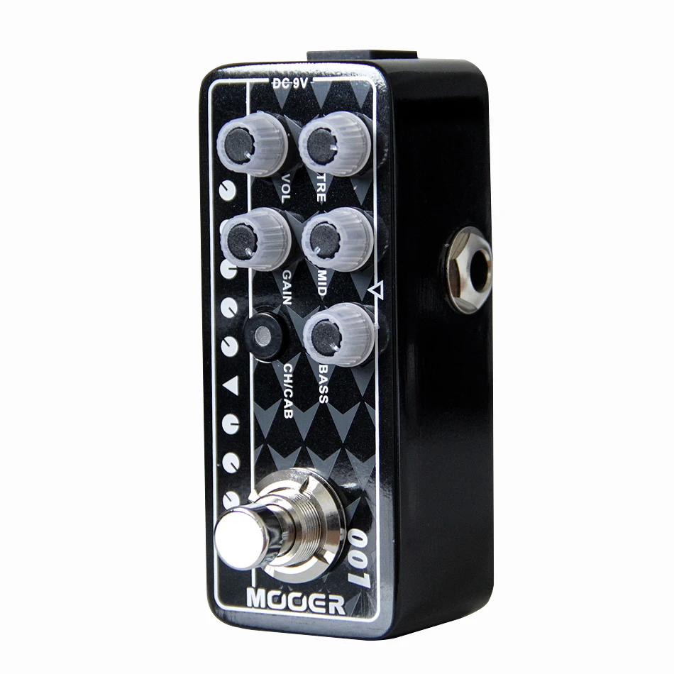 MOOER 001 АЗС цифровой преампер электрогитара педаль высокое качество двухканальный