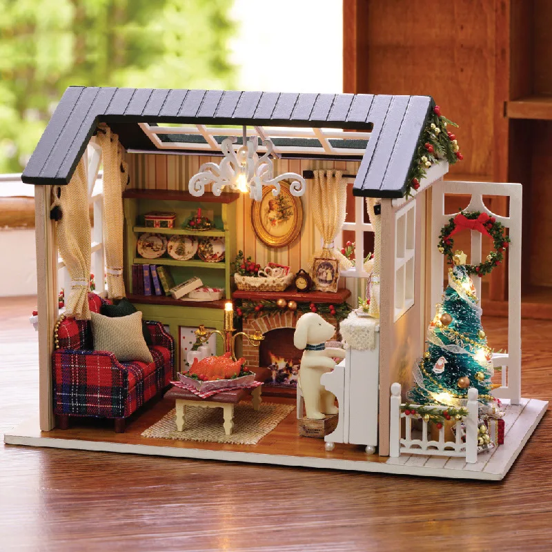 New design DIY handmade creative wood house model with furniture and decoration Valentine hot gift,holiday time
New design DIY handmade creative wood house model with furniture and decoration Valentine hot gift,holiday time