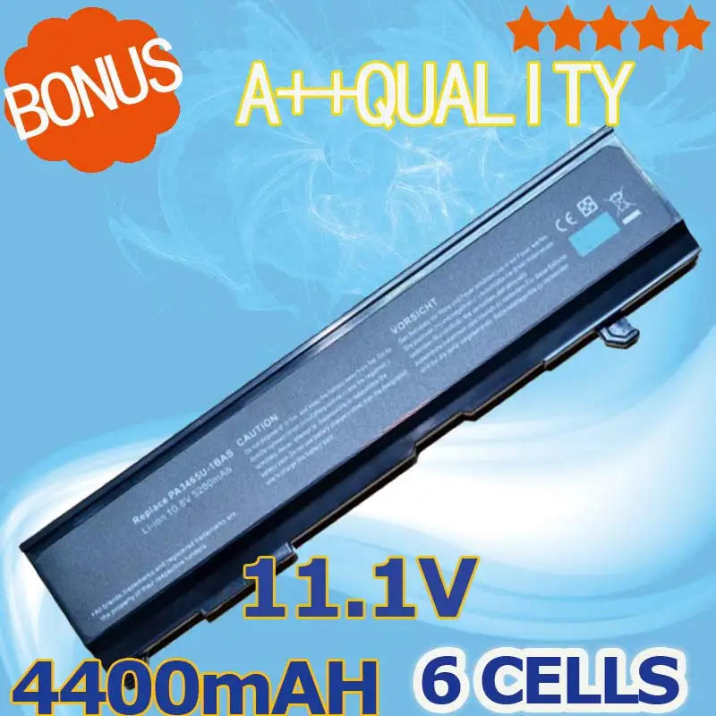 

Laptop Battery for Toshiba Satellite A105-S101 A105-S2 A110-101 A135 A80 A85 M105-S10 M45-S165 M50-180 M70-122 Pro M70 M70-134