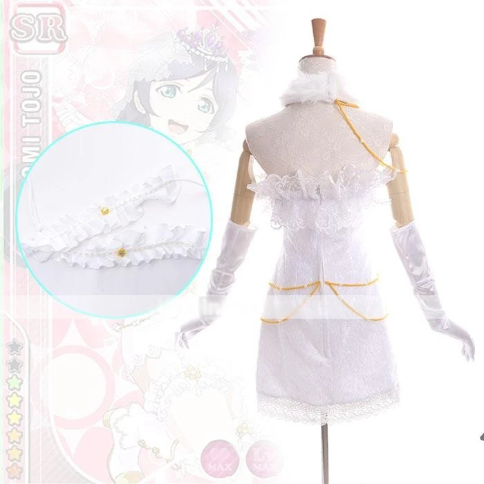 Love Live Tojo Nozomi SR romantic cos Wedding Dress Cosplay Costume Halloween costume for women Niconiconi
Love Live Tojo Nozomi SR romantic cos Wedding Dress Cosplay Costume Halloween costume for women Niconiconi