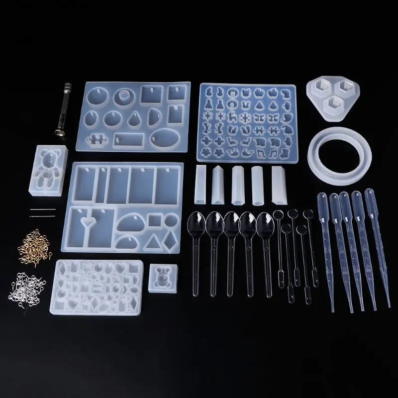 1 Set Silicone Mold Spoon Stick Dropper Combination Tools DIY Epoxy Resin Crafts Jewelry Making Cake Decoration Molds
1 Set Silicone Mold Spoon Stick Dropper Combination Tools DIY Epoxy Resin Crafts Jewelry Making Cake Decoration Molds