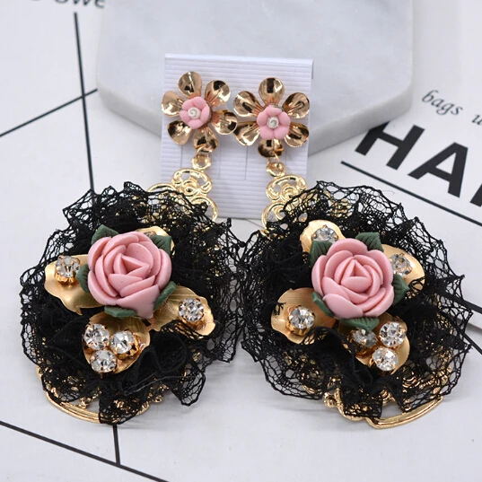 BIG SIZE Fashion Jewelry Pretty Sexy Elegant charming high quality Special design Lace Baroque Flowers Women drop earrings
BIG SIZE Fashion Jewelry Pretty Sexy Elegant charming high quality Special design Lace Baroque Flowers Women drop earrings