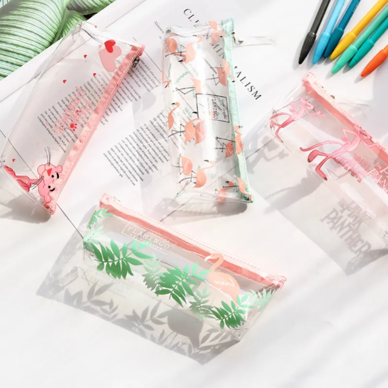 1pcs/sell Kawaii Pencil Case transparent fashion Flamingos pattern School Supplies Student Stationery Gratitude Christmas Gift
1pcs/sell Kawaii Pencil Case transparent fashion Flamingos pattern School Supplies Student Stationery Gratitude Christmas Gift
