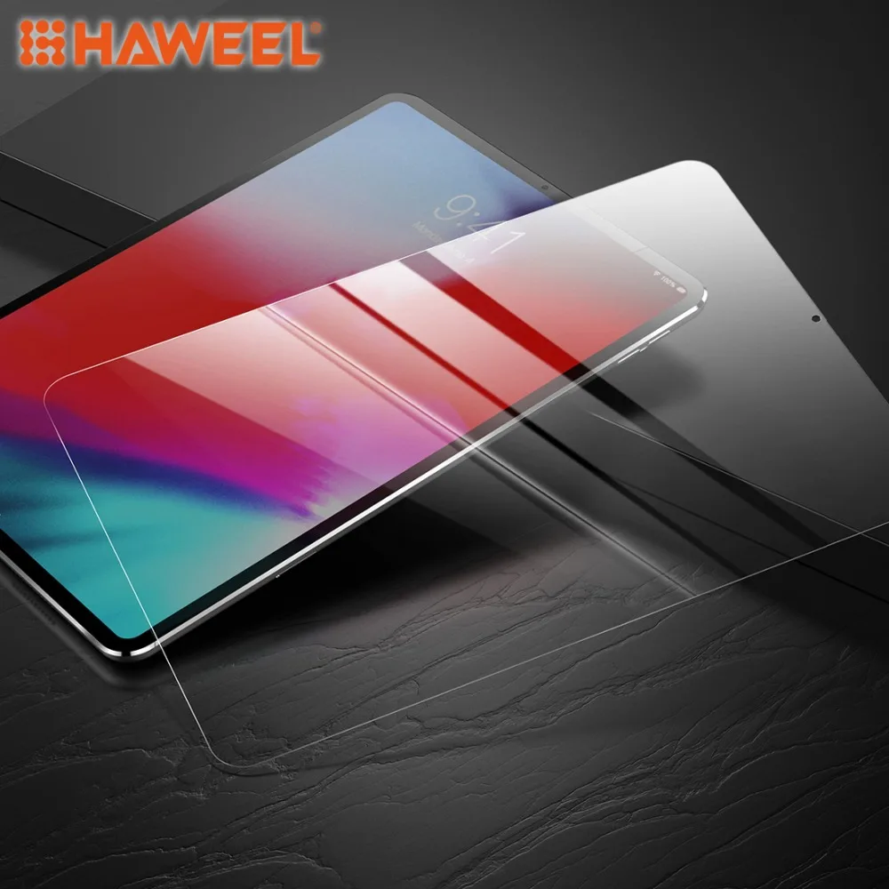 HAWEEL 0.3mm 9H Anti-scratch Slim Tempered Glass Film Screen Protector for iPad Pro 11 inch (2018) and 12.9 inch (2018)
HAWEEL 0.3mm 9H Anti-scratch Slim Tempered Glass Film Screen Protector for iPad Pro 11 inch (2018) and 12.9 inch (2018)