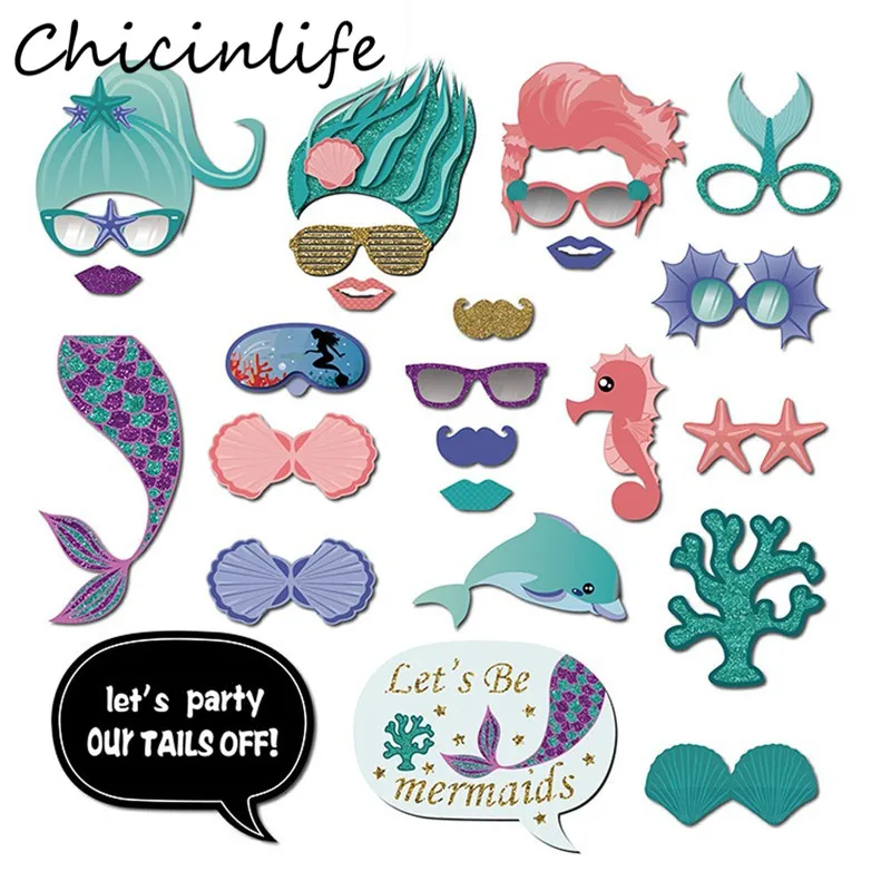 Chicinlife 26 шт./пакет реквизит для фотосъемки Русалочки с днем рождения, вечеринки для маленьких девочек, подарок Русалочки для вечеринки, Декор
Chicinlife 26 шт./пакет реквизит для фотосъемки Русалочки с днем рождения, вечеринки для маленьких девочек, подарок Русалочки для вечеринки, Декор