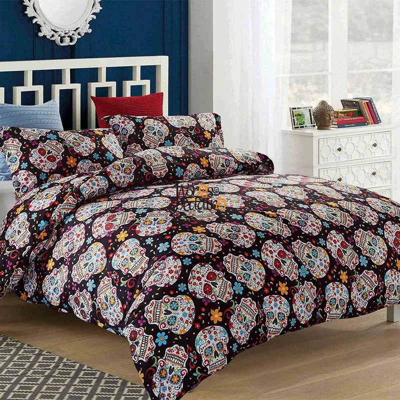 3D Sugar Skull Duvet Cover Set Halloween Queen King Bedding Set Single Double Twin Full Bed Clothes For Adult Home Home
3D Sugar Skull Duvet Cover Set Halloween Queen King Bedding Set Single Double Twin Full Bed Clothes For Adult Home Home