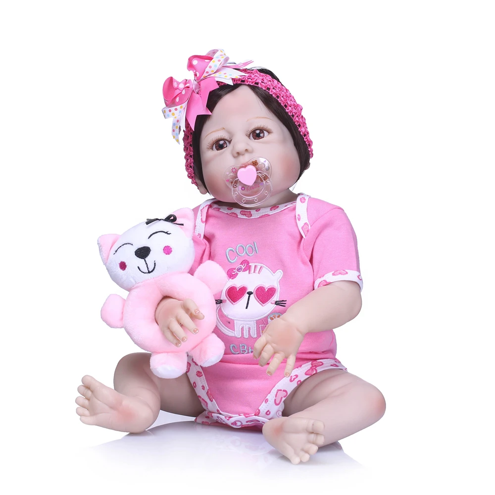 22inch 55cm Full silicone Vinyl Princess Toddler Babies Dolls bebe toddler Girls Birthday Gift Present Child Play House Toy
22inch 55cm Full silicone Vinyl Princess Toddler Babies Dolls bebe toddler Girls Birthday Gift Present Child Play House Toy