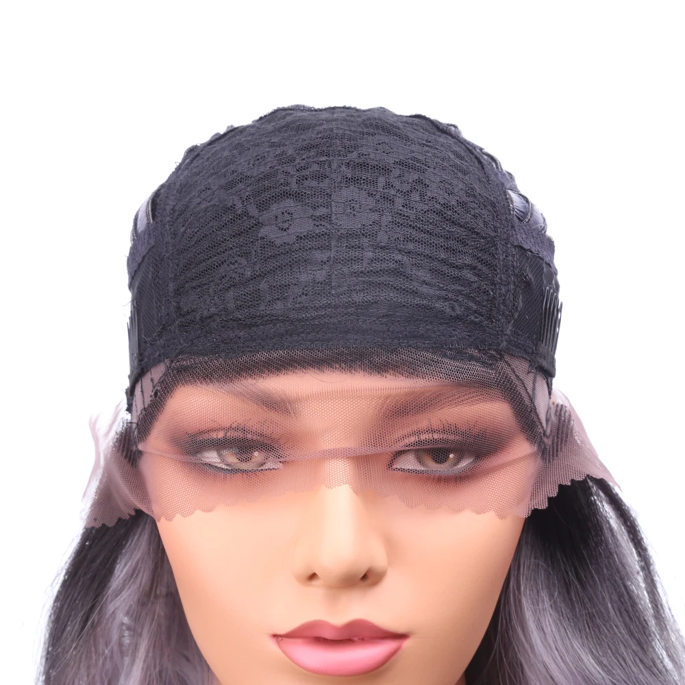 24inch Body Wave Lace Front Wig Synthetic Hair Ombre Grey Synthetic Wigs Long Black Wig for Women Golden Beauty
24inch Body Wave Lace Front Wig Synthetic Hair Ombre Grey Synthetic Wigs Long Black Wig for Women Golden Beauty