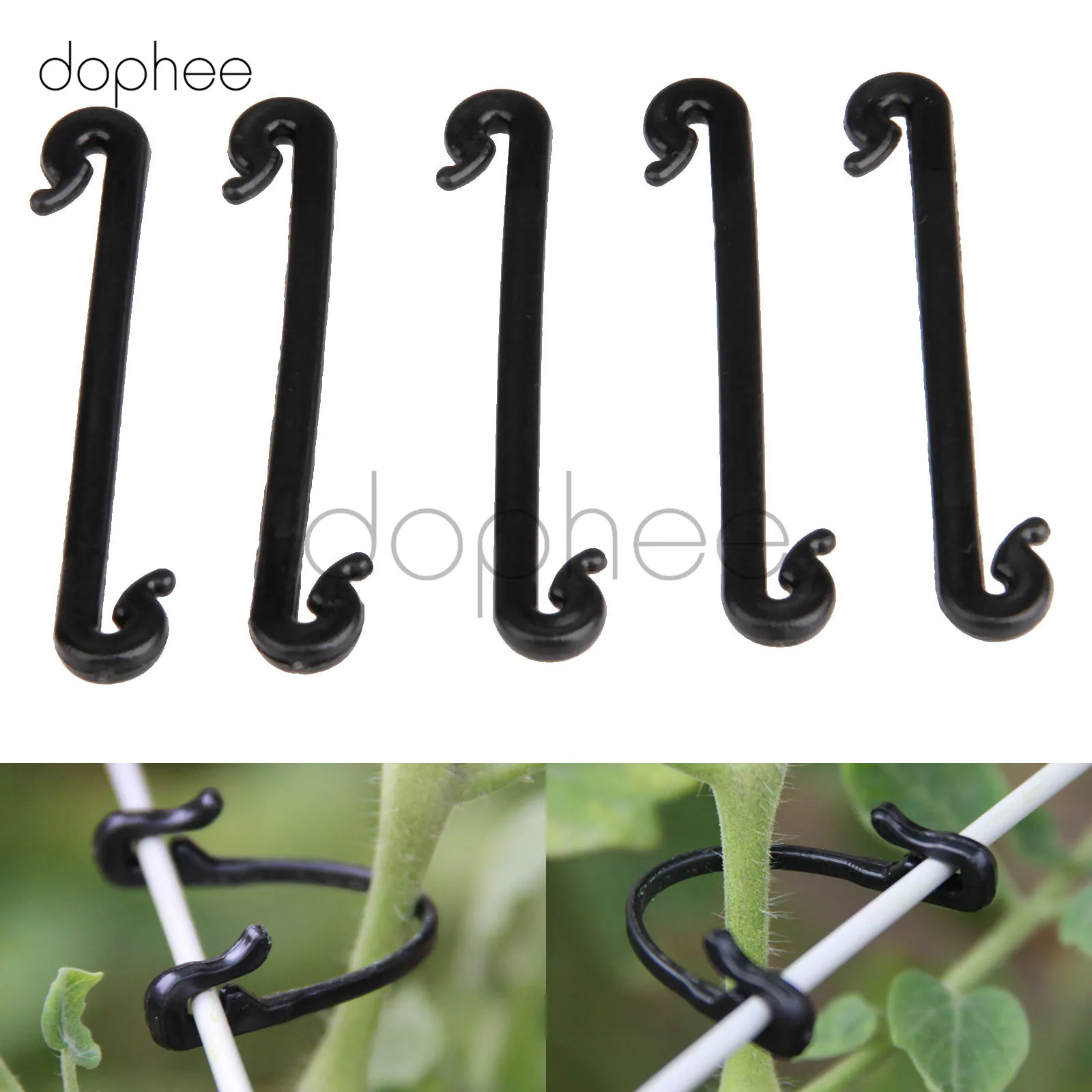 dophee 100pcs Garden Plant Vines Tied Buckle Agricultural Greenhouse Vegetable Gadget Garden Plastic Planters Fixed Lashing Hook
dophee 100pcs Garden Plant Vines Tied Buckle Agricultural Greenhouse Vegetable Gadget Garden Plastic Planters Fixed Lashing Hook