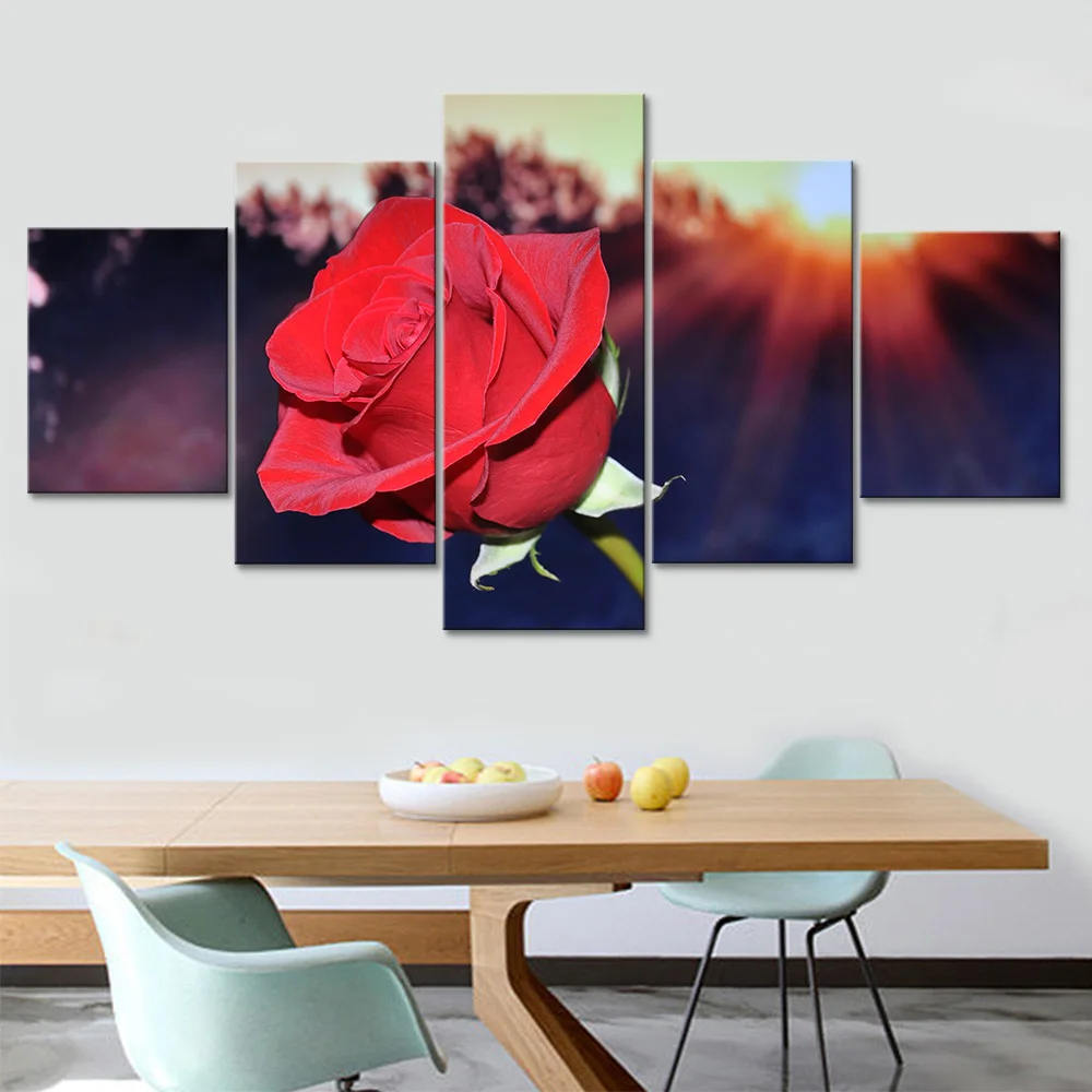 Рамки современные HD украшения Холст Плакаты художественная стена красная роза для дома гостиной печать Модульная картина картины Тип 
Рамки современные HD украшения Холст Плакаты художественная стена красная роза для дома гостиной печать Модульная картина картины Тип