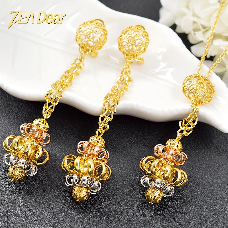 ZEA Dear Jewelry Romantic Jewelry Set For Women Earrings Necklace Pendant Round Flower Jewelry For Wedding Gift Jewelry Findings
ZEA Dear Jewelry Romantic Jewelry Set For Women Earrings Necklace Pendant Round Flower Jewelry For Wedding Gift Jewelry Findings