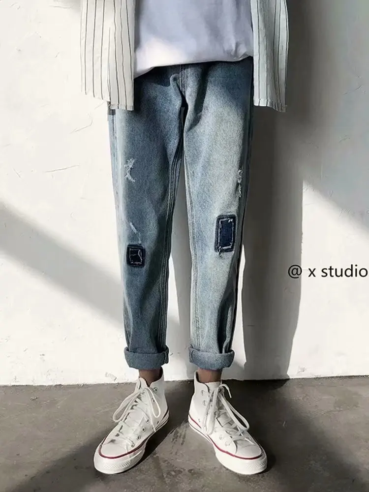 Cool Mens Jeans Super Men Non Ripped Stretch Denim Pants Male Zipper Waist Streewear
Cool Mens Jeans Super Men Non Ripped Stretch Denim Pants Male Zipper Waist Streewear