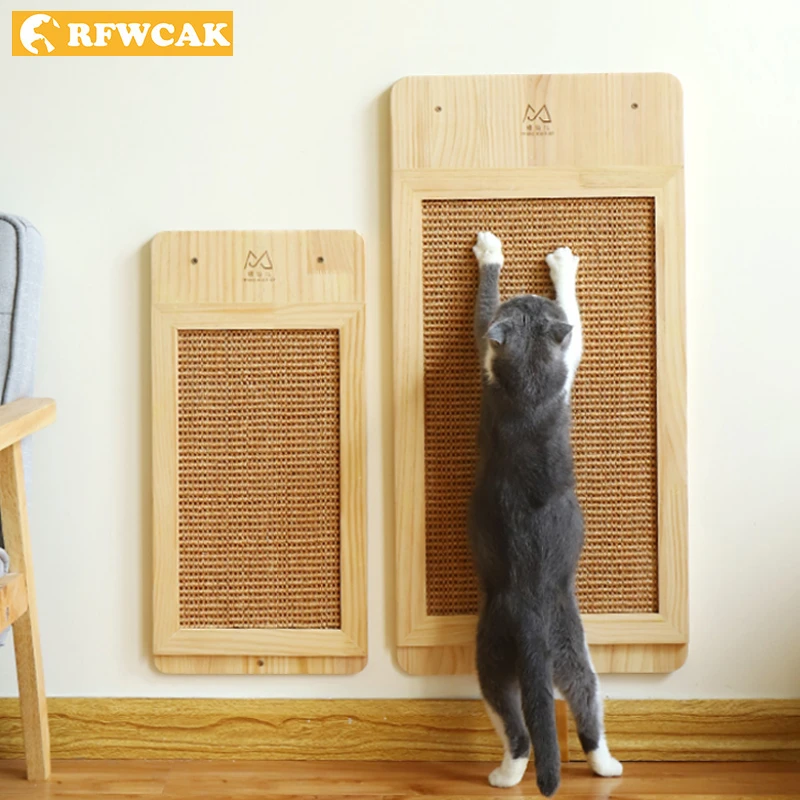 RFWCAK Cat Wood Scratch Board Cat Wall-mounted Kat Scratcher Pad Kitten Scratching Sisal Mat Furniture Sofa Claw Protector Pads
RFWCAK Cat Wood Scratch Board Cat Wall-mounted Kat Scratcher Pad Kitten Scratching Sisal Mat Furniture Sofa Claw Protector Pads
