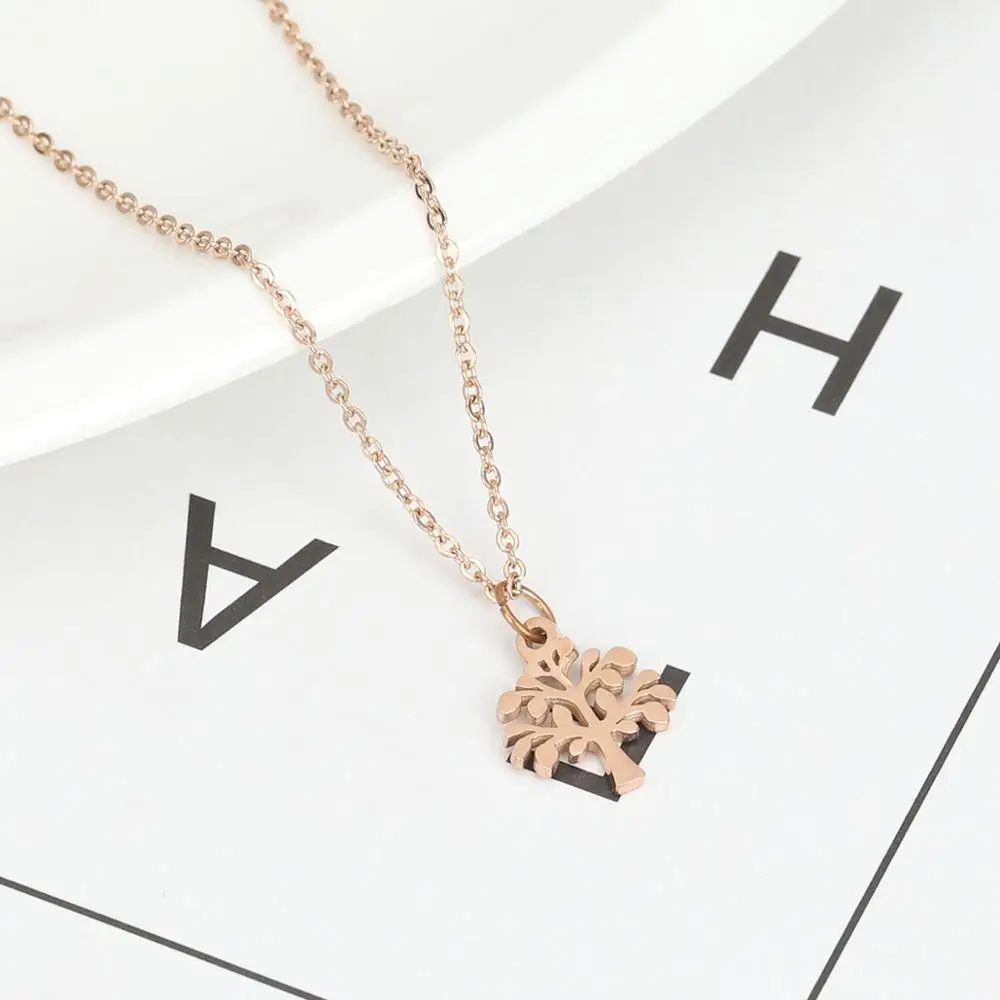DoreenBeads модное ожерелье из нержавеющей стали 316 розовое золото с сердечками