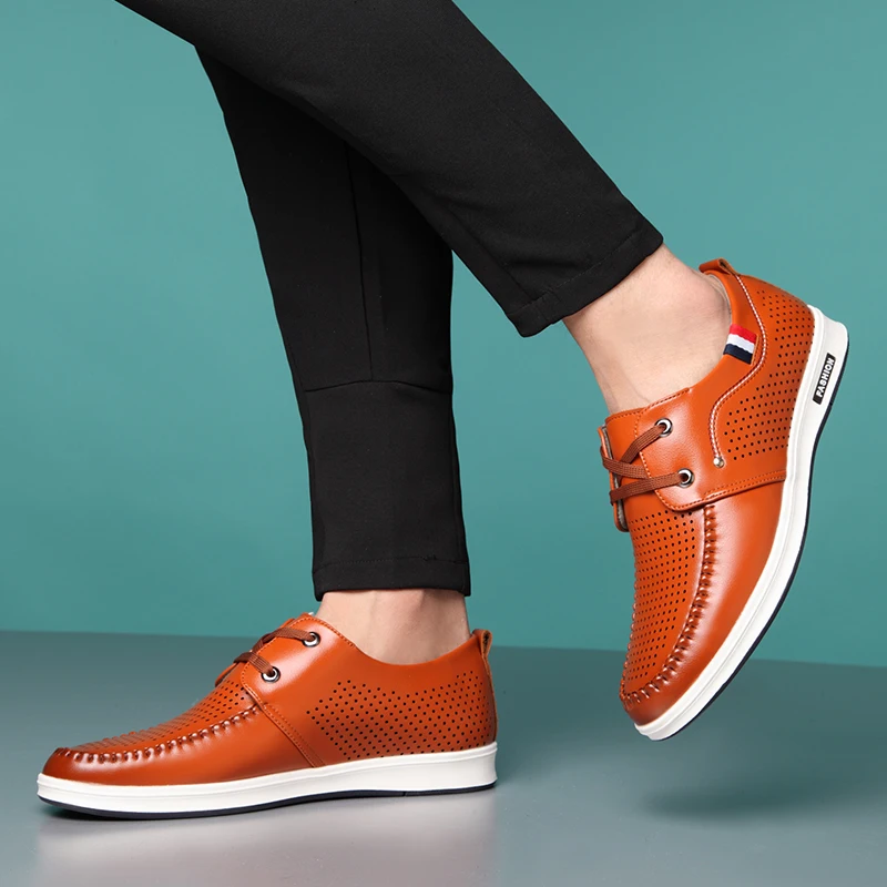 2020 New Men's Summer Loafers Shoes Leather Soft Man Casual Lacing Cutout Shoes Black Man Loafers
2020 New Men's Summer Loafers Shoes Leather Soft Man Casual Lacing Cutout Shoes Black Man Loafers