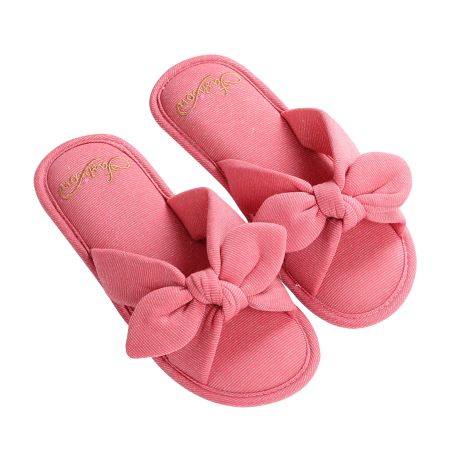Home Floor Soft Women Slippers Bedroom Spring Summer Cotton Slippers Bowtie Indoor Slippers Home Shoes
Home Floor Soft Women Slippers Bedroom Spring Summer Cotton Slippers Bowtie Indoor Slippers Home Shoes