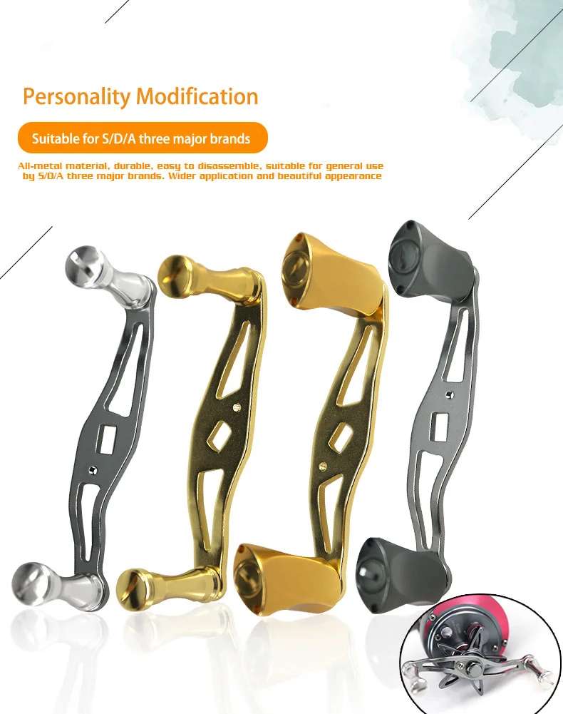 DEUKIO Fishing Reel Handle New All Metal Double Grip Rocker S/D/A Brand Universal Drip Wheel Drum Modification Accessories Pesca
DEUKIO Fishing Reel Handle New All Metal Double Grip Rocker S/D/A Brand Universal Drip Wheel Drum Modification Accessories Pesca