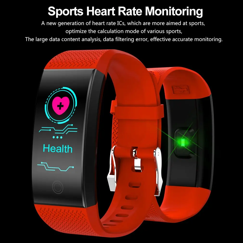 QW18 Bluetooth Смарт часы Датчик кровяного давления жизни водонепроницаемый Здоровье