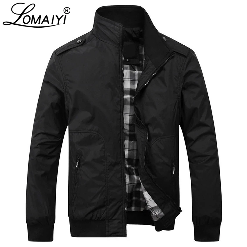 LOMAIYI Мужская весенне-осенняя куртка для мужчин Slim Fit модная ветровка для мужчин черный/хаки повседневная куртка Mens Jackets And Coats BM160
LOMAIYI Мужская весенне-осенняя куртка для мужчин Slim Fit модная ветровка для мужчин черный/хаки повседневная куртка Mens Jackets And Coats BM160