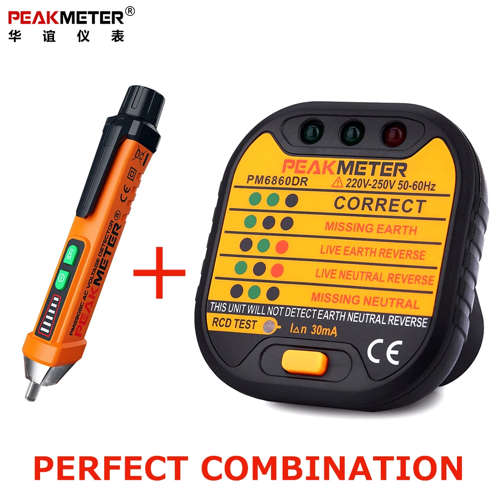 Digital Socket Tester 110v 220V with GFCI RCD and Pen type Non Contact Voltage Tester for Electric electrical Power tester
Digital Socket Tester 110v 220V with GFCI RCD and Pen type Non Contact Voltage Tester for Electric electrical Power tester