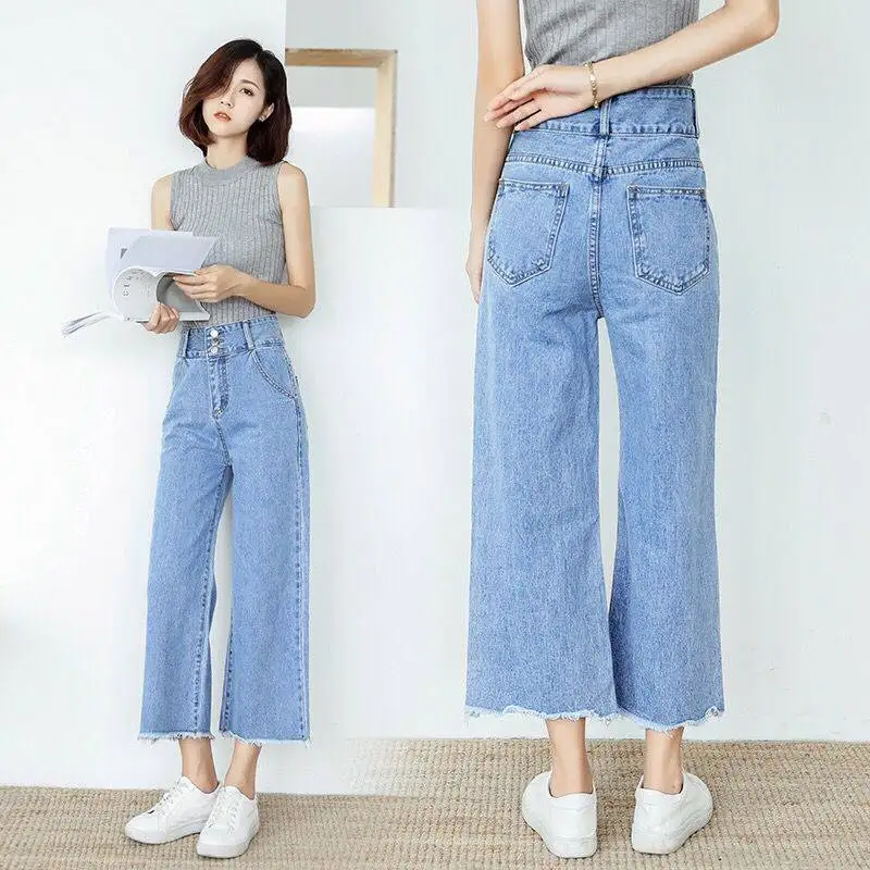 2019 New Spring Women Blue Jeans For Women High Waisted Denim Boyfriend Flare Jeans Womens Female Wide Leg Pants Plus Size
2019 New Spring Women Blue Jeans For Women High Waisted Denim Boyfriend Flare Jeans Womens Female Wide Leg Pants Plus Size