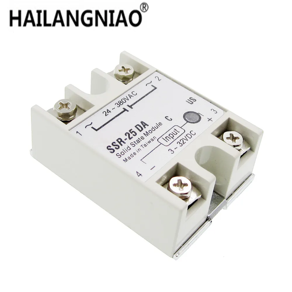 Твердотельное реле Φ 10A 25A 40A фактически 3-32V DC TO 24-380V AC SSR 10DA 25DA 40DA DMWD Новинка
Твердотельное реле Φ 10A 25A 40A фактически 3-32V DC TO 24-380V AC SSR 10DA 25DA 40DA DMWD Новинка