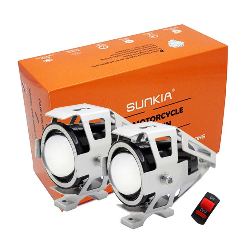 SUNKIA 2Pcs/Lot U7 LED Lamp Devil Eye 12V CREE Chip Motorcycles Driving Headlight Fog Light Daytime Spotlight Silver Color
SUNKIA 2Pcs/Lot U7 LED Lamp Devil Eye 12V CREE Chip Motorcycles Driving Headlight Fog Light Daytime Spotlight Silver Color