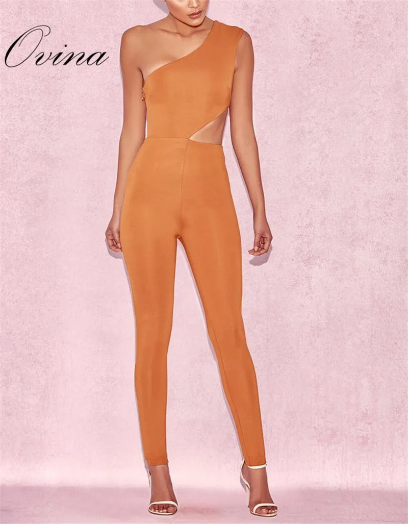 High Quality Coral Red One Shoulder Sleeveless Cut Out Side Bodycon Bandage Rompers Womens Jumpsuit
High Quality Coral Red One Shoulder Sleeveless Cut Out Side Bodycon Bandage Rompers Womens Jumpsuit