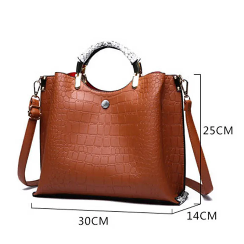High Quality Women'S Bag Large Capacity Bucket Bag Female Bolsa Designer Luxury Brands Alligator Handbags Crossbody Bag Hot Sale