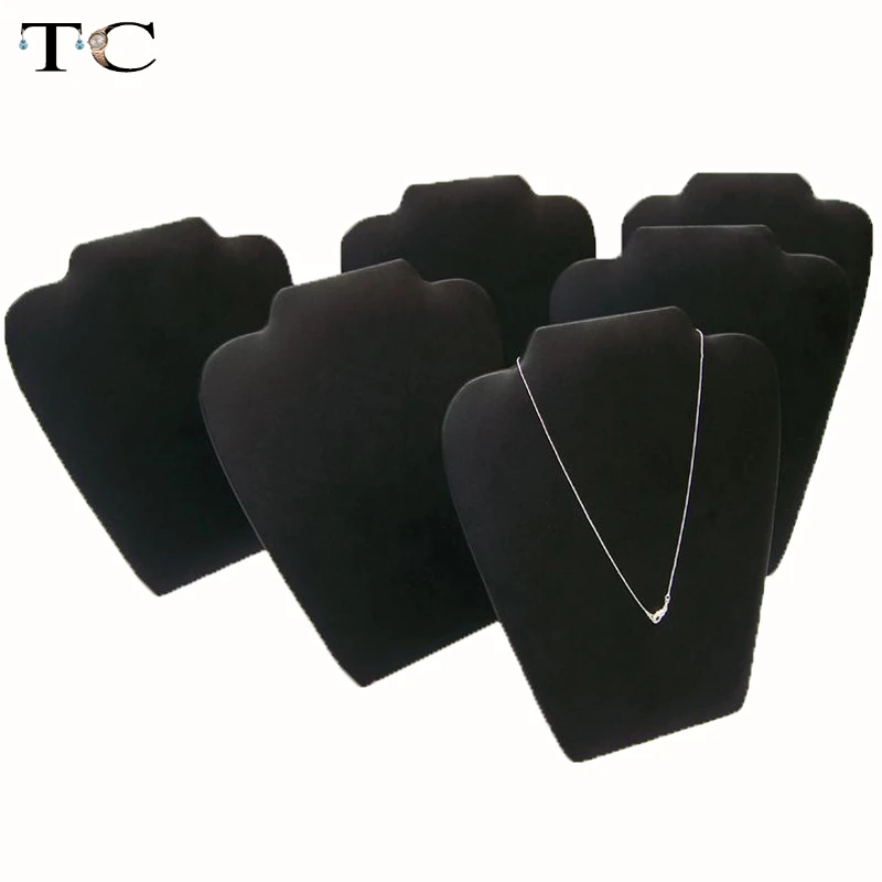 6pcs Jewelry Props Necklace Holder Display Rack Model Aircraft Portrait Black leatherette Necklace Board
6pcs Jewelry Props Necklace Holder Display Rack Model Aircraft Portrait Black leatherette Necklace Board