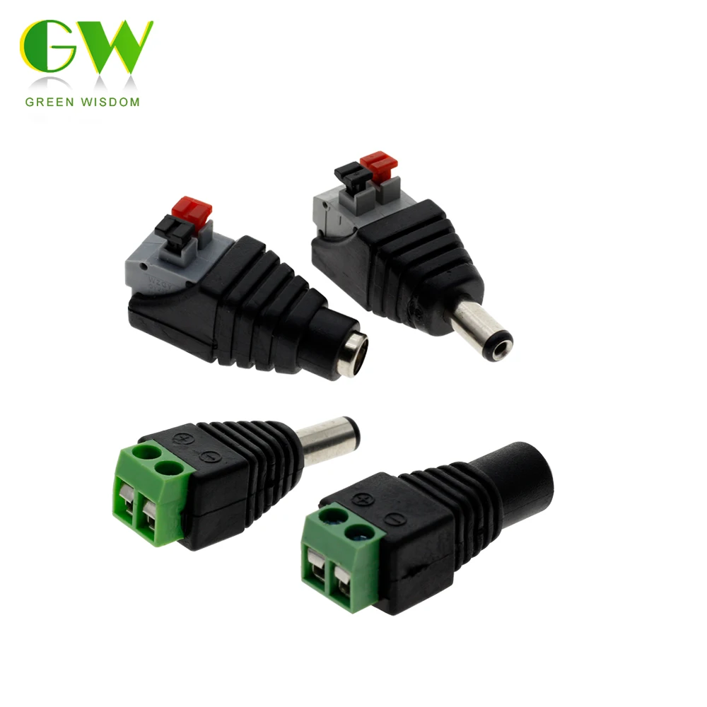 DC Connector for LED Strip Free Welding LED Strip Adapter Connector Male or Female, 5pcs/Lot.
DC Connector for LED Strip Free Welding LED Strip Adapter Connector Male or Female, 5pcs/Lot.