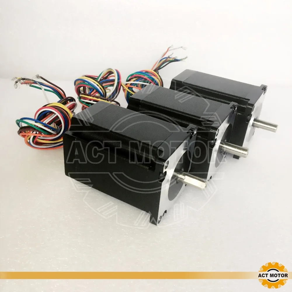 3pcs 8-lead Nema23 stepper motor 300oz.in (2.2N.M ) with single shaft. length of axle 21MM,AXLE 8MM
3pcs 8-lead Nema23 stepper motor 300oz.in (2.2N.M ) with single shaft. length of axle 21MM,AXLE 8MM