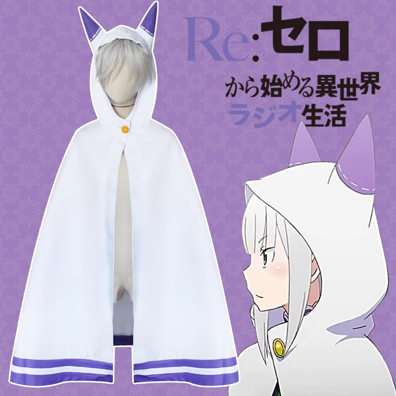 Cosplay Anime Re:zero Kara Hajimeru Isekai Seikatsu Re Life In a Different World Emilia Cat Ear Cape Cloak
Cosplay Anime Re:zero Kara Hajimeru Isekai Seikatsu Re Life In a Different World Emilia Cat Ear Cape Cloak