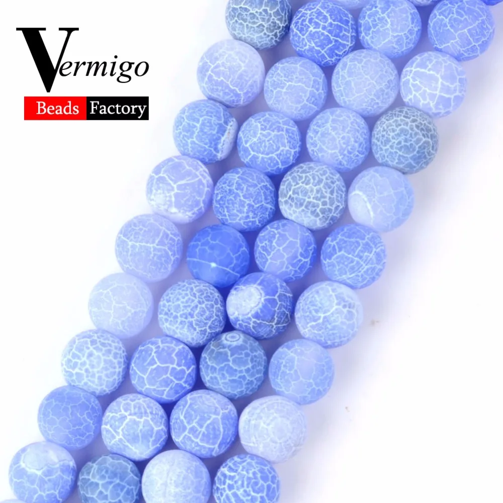 Natural Stone Onyx Beads Frost Cracked Light Blue Agates Round Loose Beads For Jewelry Making 4 6 8 10 12mm Diy Bracelet 15"
Natural Stone Onyx Beads Frost Cracked Light Blue Agates Round Loose Beads For Jewelry Making 4 6 8 10 12mm Diy Bracelet 15"