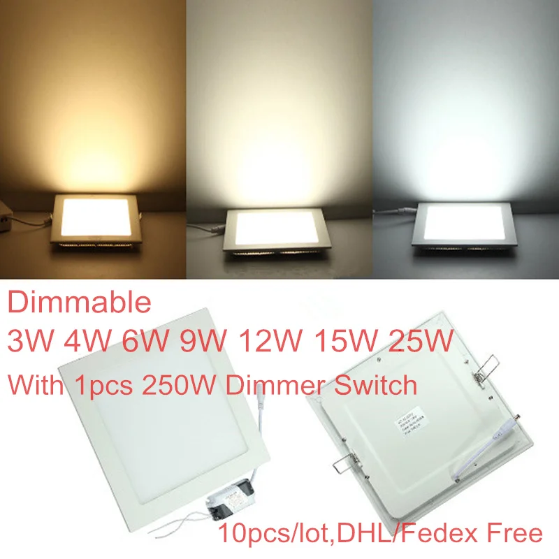 Ultra thin design 25W AC85-265V LED ceiling recessed grid downlight / slim square panel light With 1pcs 250W LED Dimmwr Switch
Ultra thin design 25W AC85-265V LED ceiling recessed grid downlight / slim square panel light With 1pcs 250W LED Dimmwr Switch