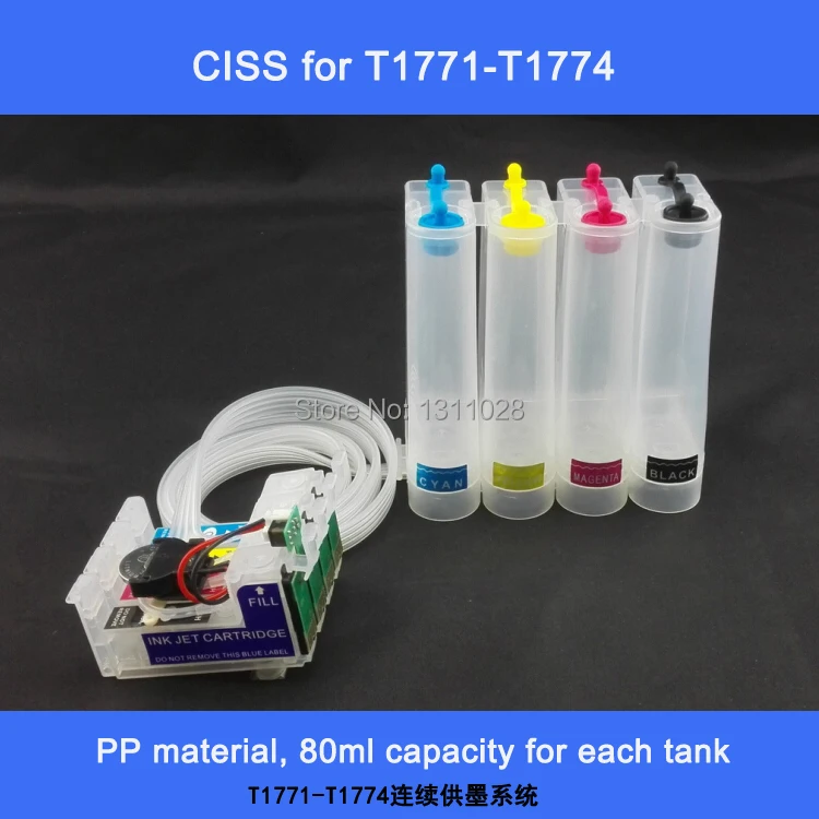 INK WAY CISS for epson T1771-T1774 for XP-102 XP-202 XP-302 XP-402,Asia Pacific version
