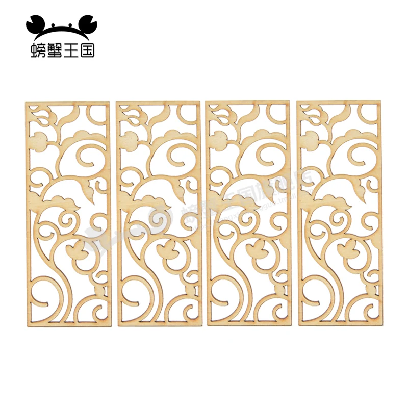 4pcs Chinese Style Wooden Furniture Wooden Partition for Dollhouse Decors DIY Dollhouse Furniture Miniature Doll Accessories
4pcs Chinese Style Wooden Furniture Wooden Partition for Dollhouse Decors DIY Dollhouse Furniture Miniature Doll Accessories