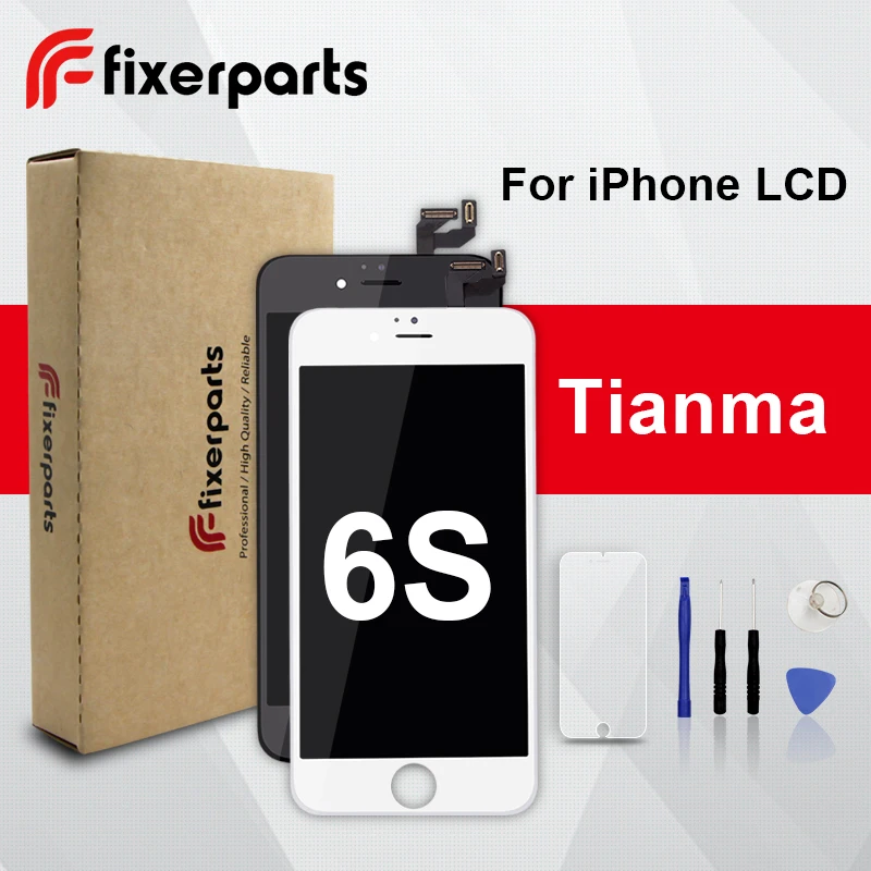 1 шт. класс TianMa lcd для iphone 6s дисплей сенсорный экран дигитайзер Замена полная