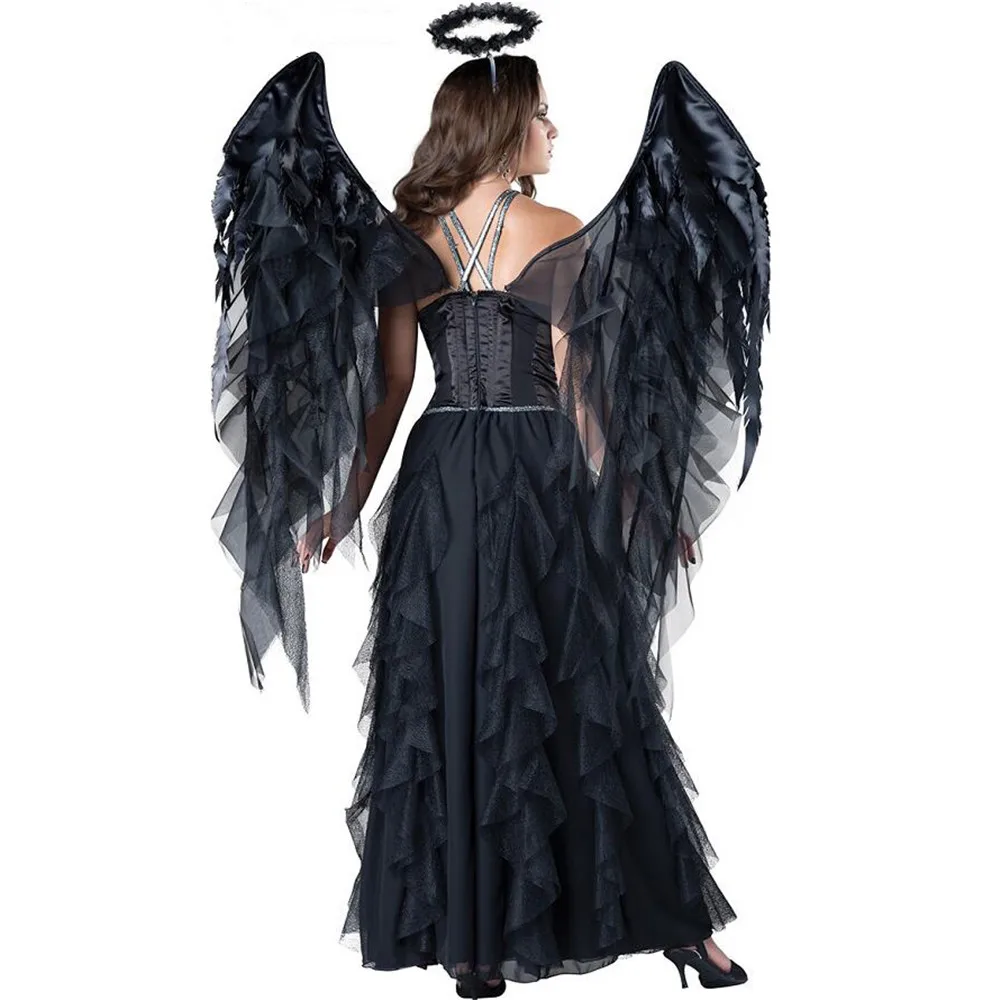 Сексуальные костюмы дьявола падшего ангела классическое нарядное платье для