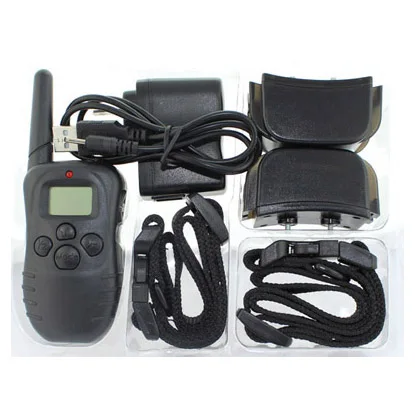 For 2 dogs 100lv shock LCD display 998DR 2 dogs Remote Control Dog Training Collar Rechargeable Waterproof Pet Training Collar
For 2 dogs 100lv shock LCD display 998DR 2 dogs Remote Control Dog Training Collar Rechargeable Waterproof Pet Training Collar