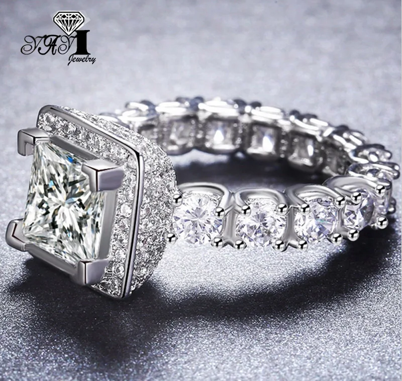 YaYI Jewelry Fashion Princess Cut 5.6 CT White Zircon Silver Color Engagement Rings wedding Rings Party Rings
YaYI Jewelry Fashion Princess Cut 5.6 CT White Zircon Silver Color Engagement Rings wedding Rings Party Rings