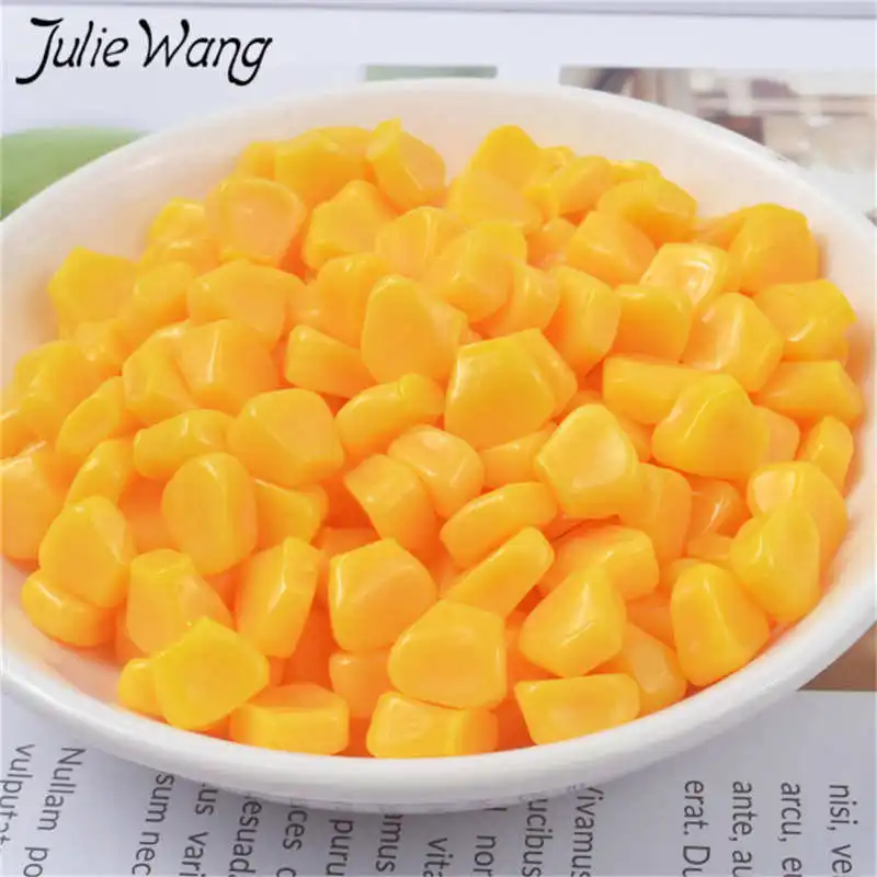 Julie Wang 20PCS Resin Corn Kernels Charms Artificial Food Slime Jewelry Making Accessory Table Decoration Props
Julie Wang 20PCS Resin Corn Kernels Charms Artificial Food Slime Jewelry Making Accessory Table Decoration Props