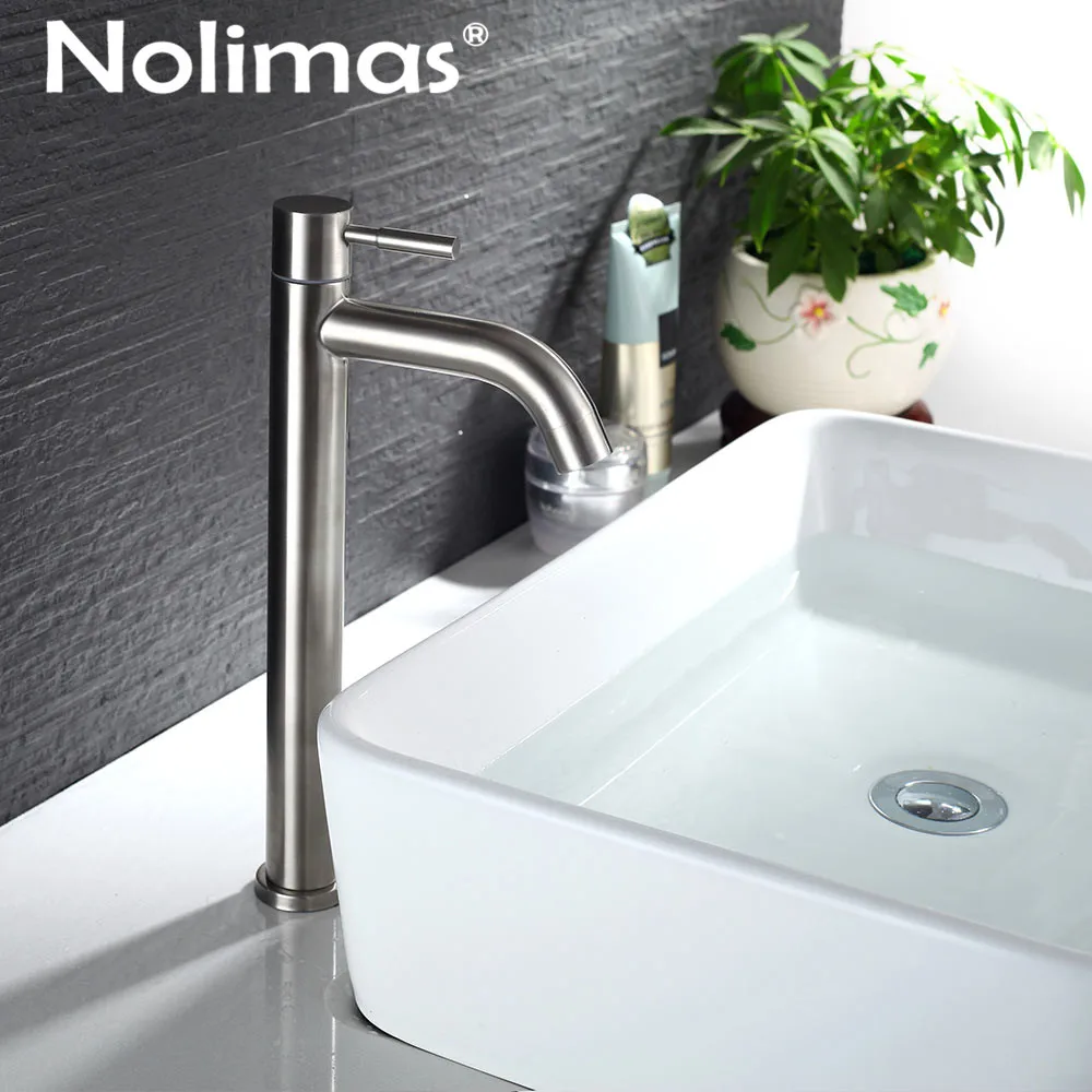 Contemporary Single Cold Bathroom Baisn Faucet Stainless Steel Brushed Toilet Tall Tap Ceramic Plate Spool Basin Mixer Faucet
Contemporary Single Cold Bathroom Baisn Faucet Stainless Steel Brushed Toilet Tall Tap Ceramic Plate Spool Basin Mixer Faucet