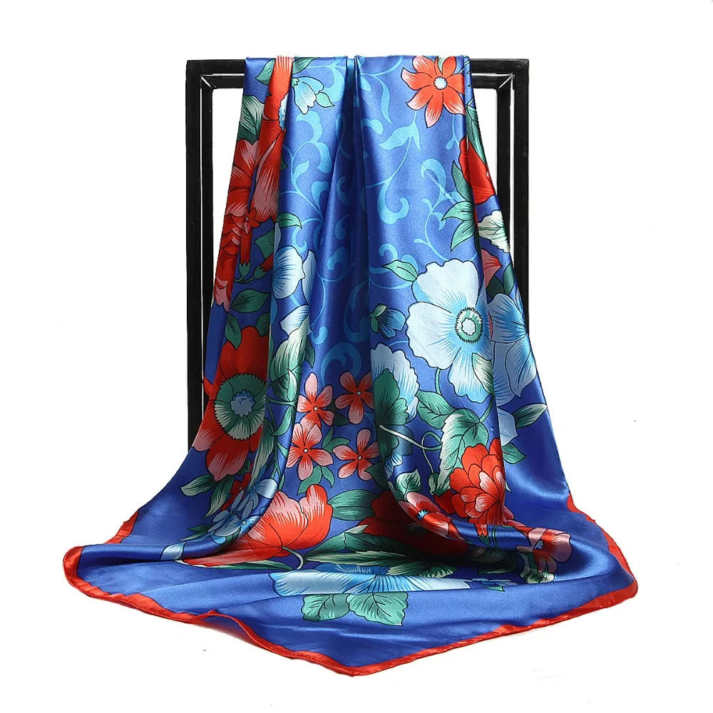 Big Bandana Scarf Headband Muslim Hijab Flower Printed Silk Square Scarf Brand Luxury For Women High Quality Imitated Silk Shawl
Big Bandana Scarf Headband Muslim Hijab Flower Printed Silk Square Scarf Brand Luxury For Women High Quality Imitated Silk Shawl